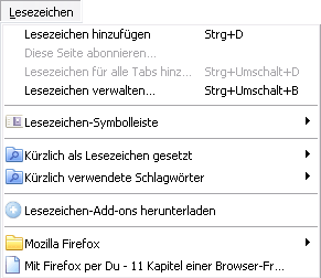 Firefox lesezeichen hinzufügen geht nicht